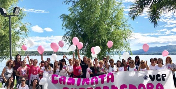 Exitosa caminata de mujeres emprendedora