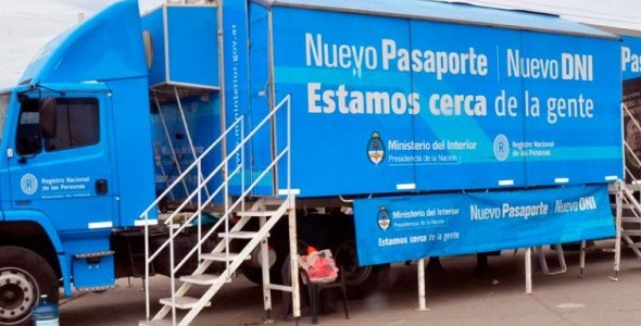 Llega a Carlos Paz el Camión para tramitar el DNI y el Pasaporte