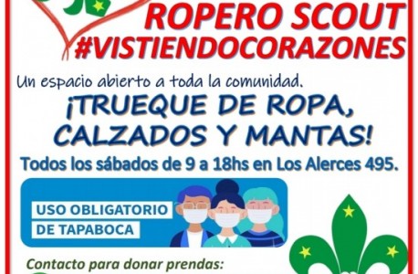 El grupo Scout Bartolomé Mitre lanzó una campaña de ropa