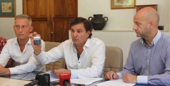 Veedores judiciales en la planta de cloacas
