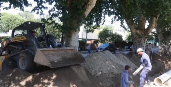 Avanza la construcción de la red de cloacas en La Quinta