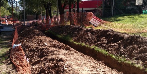 Avanza la obra de cloacas en barrios del norte