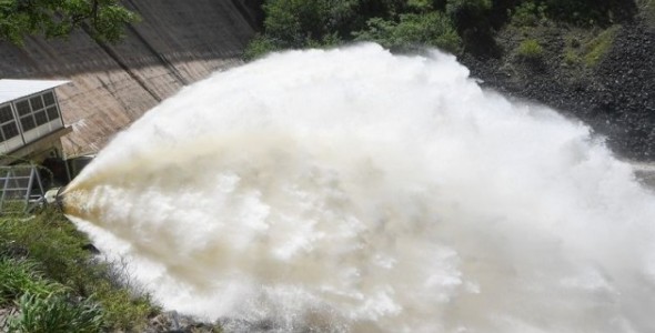 EL EMBALSE SAN ROQUE ALCANZÓ SU NIVEL MÁXIMO Y MOSTRÓ LA “COLA DE NOVIA”