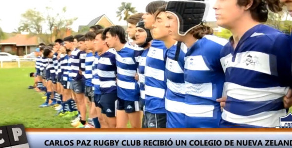 Alumnos de Nueva Zelanda visitaron el Carlos Paz Rugby Club