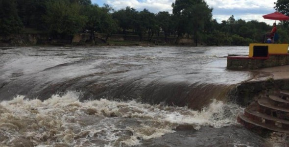 Creciente en los ríos de Carlos Paz