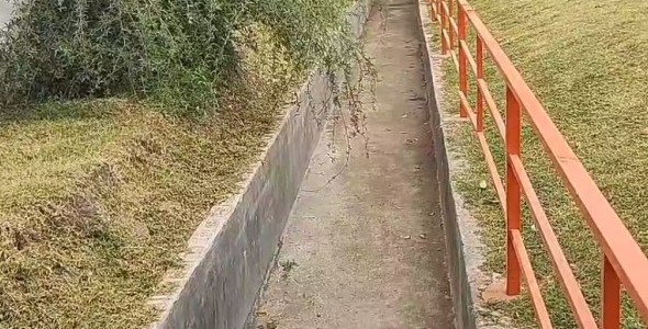 Recorrido por obra de desagüe en Plaza Casado