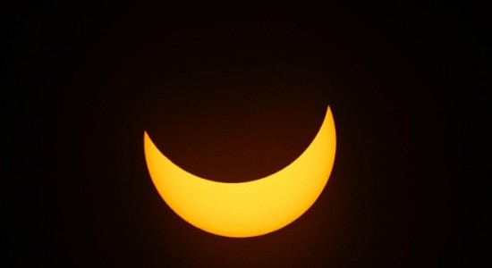 Así se vivió el eclipse de sol en Carlos Paz 