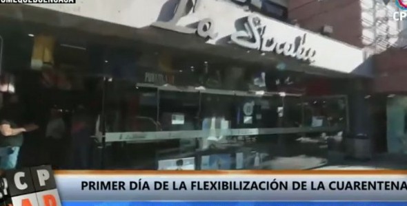 Asi fue el comienzo de la flexibilización de la cuarentena en Carlos Paz