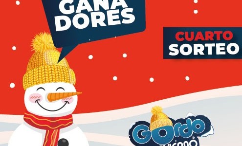 Ya están los ganadores del 4° sorteo antocipado del Gordo de Invierno