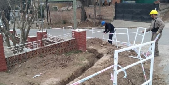 Reiniciaron las obras de gas natural en la ciudad 