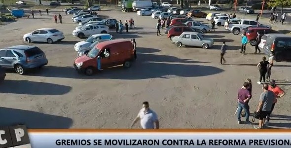 Gremios se movilizaron contra la reforma previsional