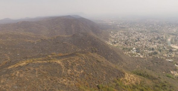 Preocupación por las hectáreas quemadas en el área protegida de Carlos Paz