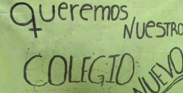 Alumnos del IPEM 190 reclaman las mejoras en el edificio