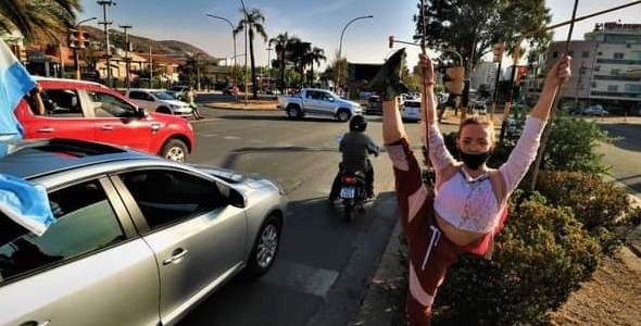 Marcharon en Carlos Paz en contra del Gobierno Nacional