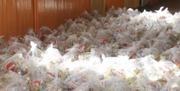 La Municipalidad continúa con la entrega de módulos alimentarios