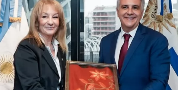 Llaryora recibió a la vicepresidenta de Uruguay, Carolina Cosse Garrido