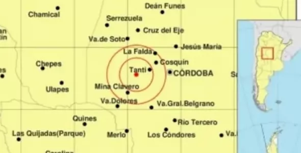 Un sismo con epicentro en Tanti se hizo sentir en Carlos Paz y otras localidades de Punilla