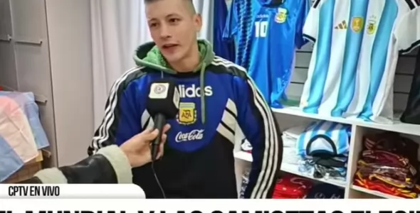 Fiebre albiceleste: crecen las ventas de camisetas argentinas
