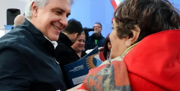 Llaryora anunció la rehabilitación de un tramo de la colectora que une a Malagueño con Carlos Paz