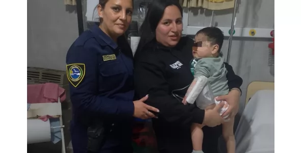 Rápida intervención policial permitió asistir a un menor que se encontraba inconsciente