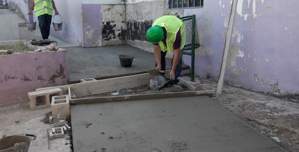 Reformas en la escuela Intendente Grimberg de la ciudad