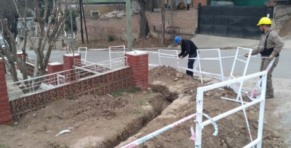 Avanza la obra de gas en el sur de la ciudad