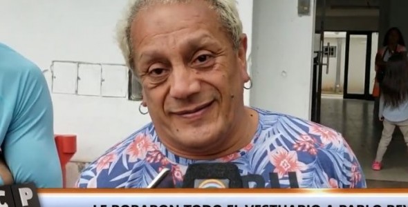 Delincuentes le robaron el vestuario a Pablo Rey