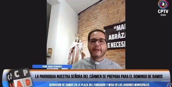 La parroquia Nuestra Señora del Carmen se prepara para el Domingo de Ramos