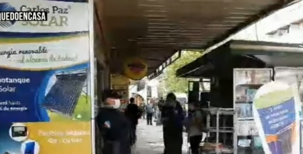 Largas filas en los rapipago de Carlos Paz