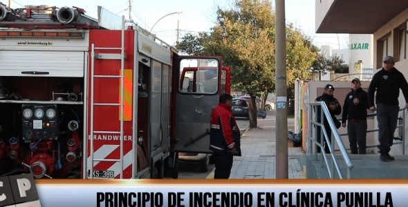 PRINCIPIO DE INCENDIO EN LA CLÍNICA PUNILLAS