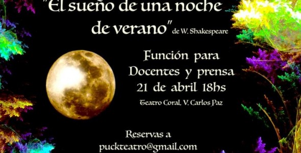 Puck teatro: una propuesta para las escuelas