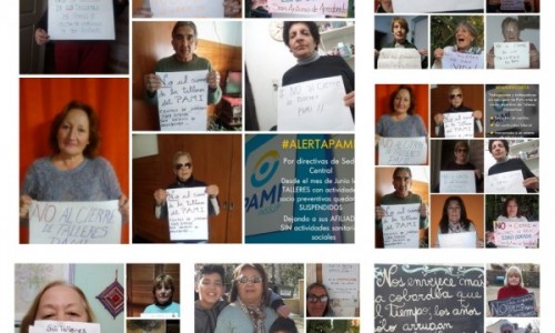 Talleristas del PAMI reclaman los pagos de este año