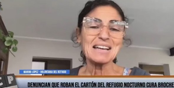 Denuncian que robaron papeles y cartón del Refugio Nocturno Cura Brochero