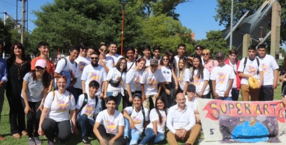 Viajaron los estudiantes ganadores del SupeArte a Bariloche