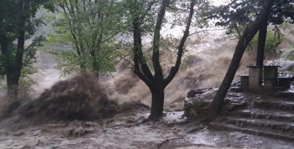 Fuerte temporal en el norte de Punilla