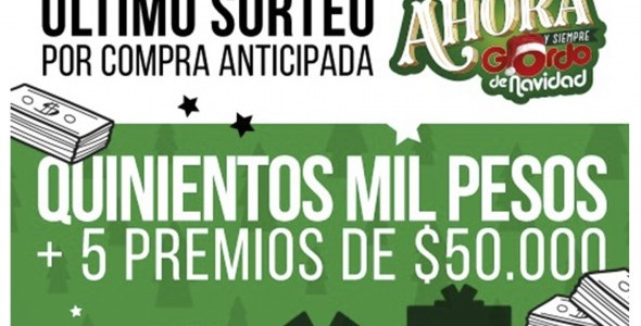 MAÑANA SERÁ LA ÚLTIMA ANTICIPADA DEL GORDO DE NAVIDAD!