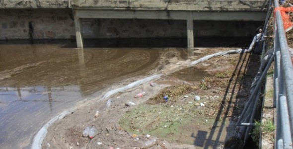 Limpieza del Lago tras la creciente