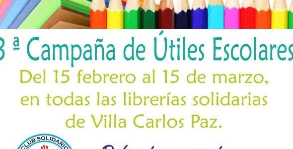 Recolectan útiles escolares para los merenderos