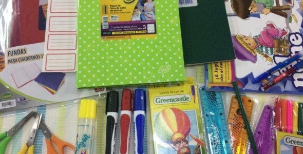 Continúa la campaña solidaria de útiles escolares