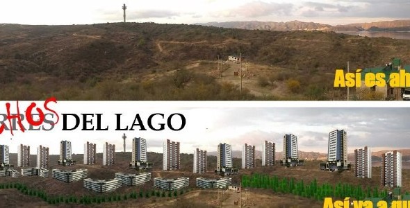 Conflicto por la construcción de torres en Villa Santa Cruz del Lago